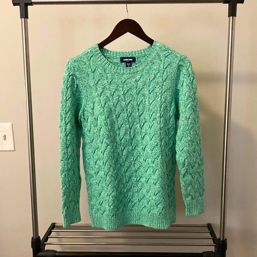 Land’s End | Cable Crew Neck Sweater | Size MP
